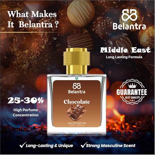 Image of Chocolate Eau De Parfum - 50ml | Long-Lasting Unisex Fragrance with Sweet Chocolate & Vanilla Notes Luxurious Gourmand Perfume for Men and Women