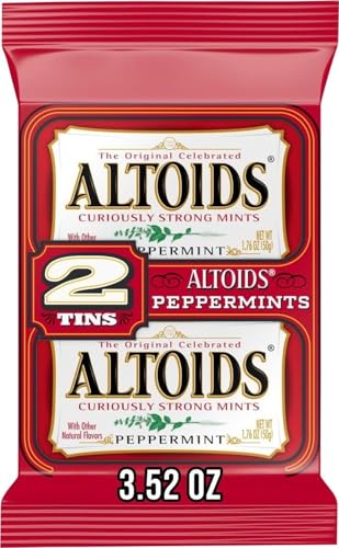 ALTOIDS Peppermint Breath Mint Tins, 3.52 Oz...
