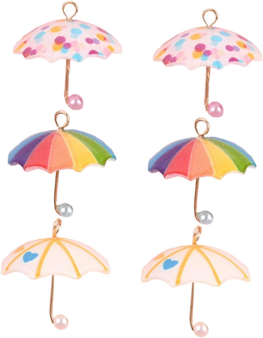 Veemoon Umbrella Shape Phone Case Decor Cute DIY Resin Accessories for Phone Shell Unique Ornament Present for