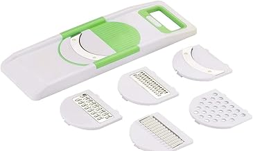 Plastic 6 in 1 Kitchen Chopper Premium Vegetable and Fruit/Chips, Potato Slicer Maker Multipurpose (White), Standard