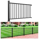 Egadis 1 Pack 36 in x 5 ft Modular Aluminum Porch and Deck Railing Kit