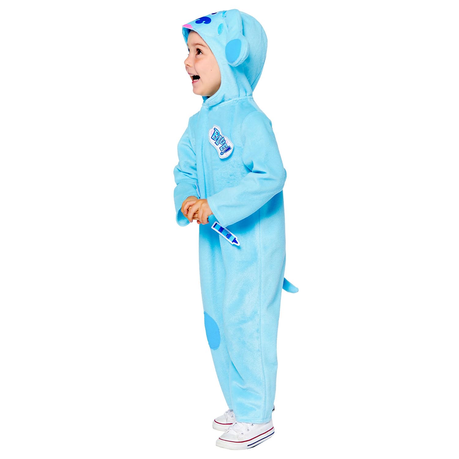 Childs Blue's Clues Jumpsuit Fancy Dress World Book Day Costume Boys Girls Kids (4-6 Years), Multicoloured, Size: 4-6 Years - Image 3