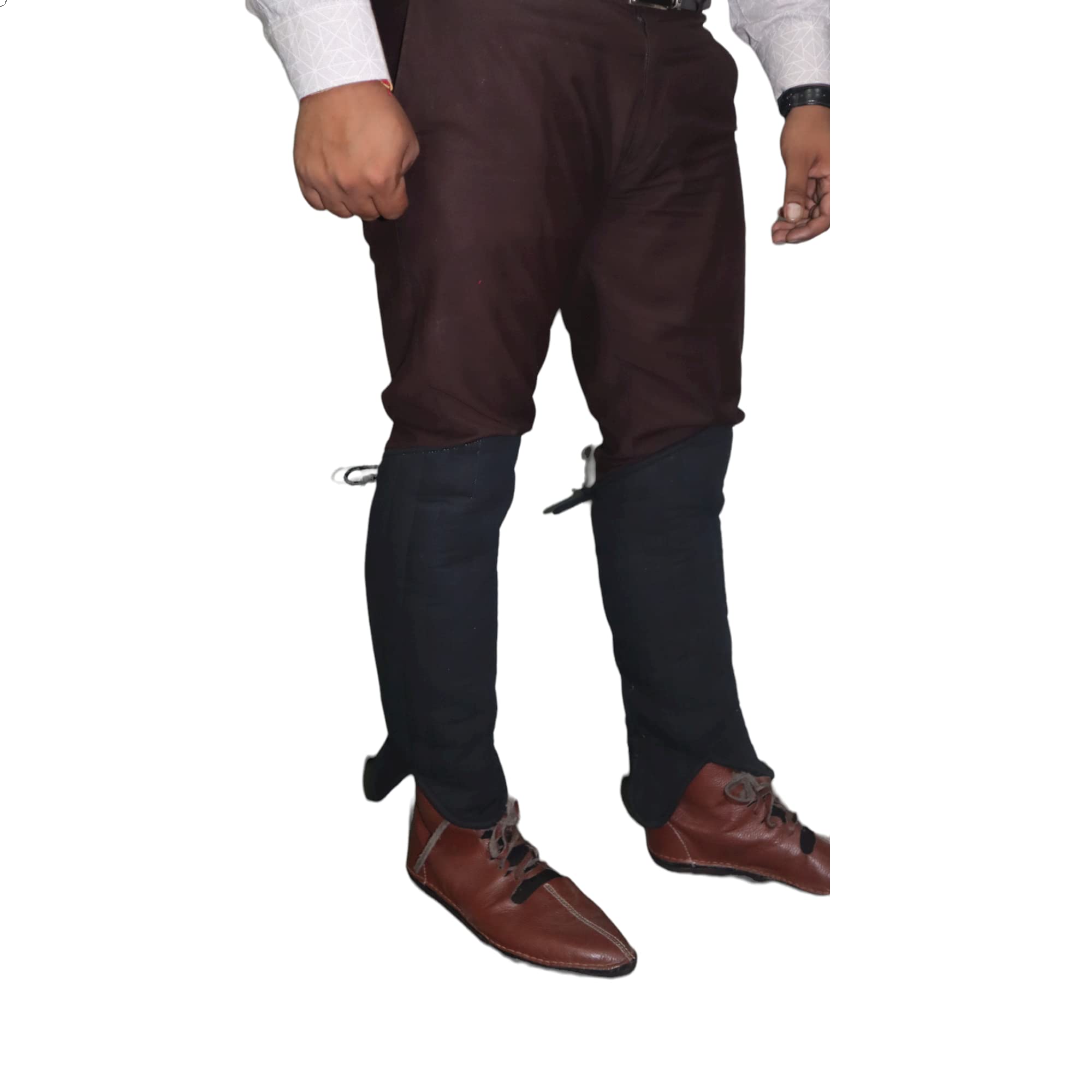 THE MEDIEVALS LARP Padded Leg Protectors Medieval Gladiator Roman Armor Leg Shin & Knee Protectors