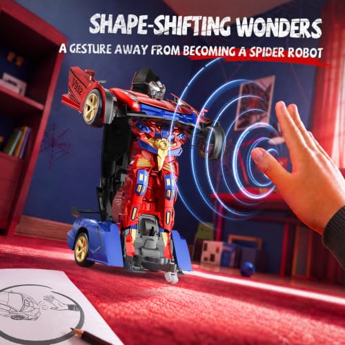Image of Veeniix V992 2-in-1 Spider Transform RC Robot Car Toy, 1:14 Scale
