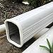 Yardwe Downspout Safety Caps 2pcs Drain Nozzle Sleeve Rain Gutter White Tool Rubber Child Downspout Covers