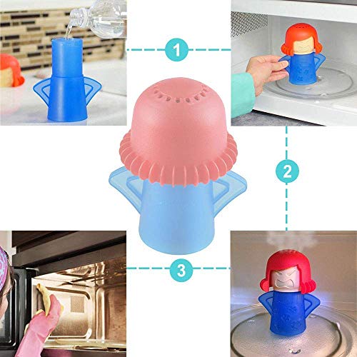 4 STKS Koelkast Cleaner, Magnetron Stoomreiniger, Boze Moeder Magnetron Cleaner, Cool Mama Koelkast Deodoriser voor… - Image 5