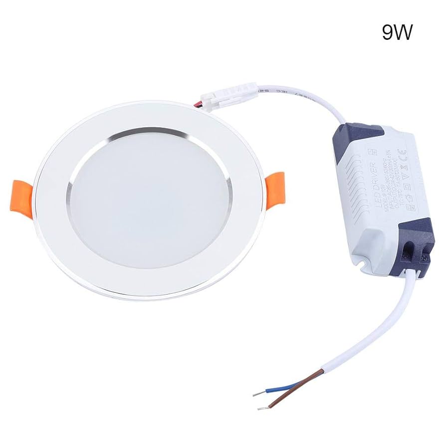 LED Panel LEDライト Lightweight LED Ceiling Panel Light, 9W Anti-Interference
