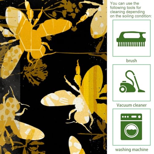 Tapis de cuisine en forme de silhouette de bourdons élégant - 5