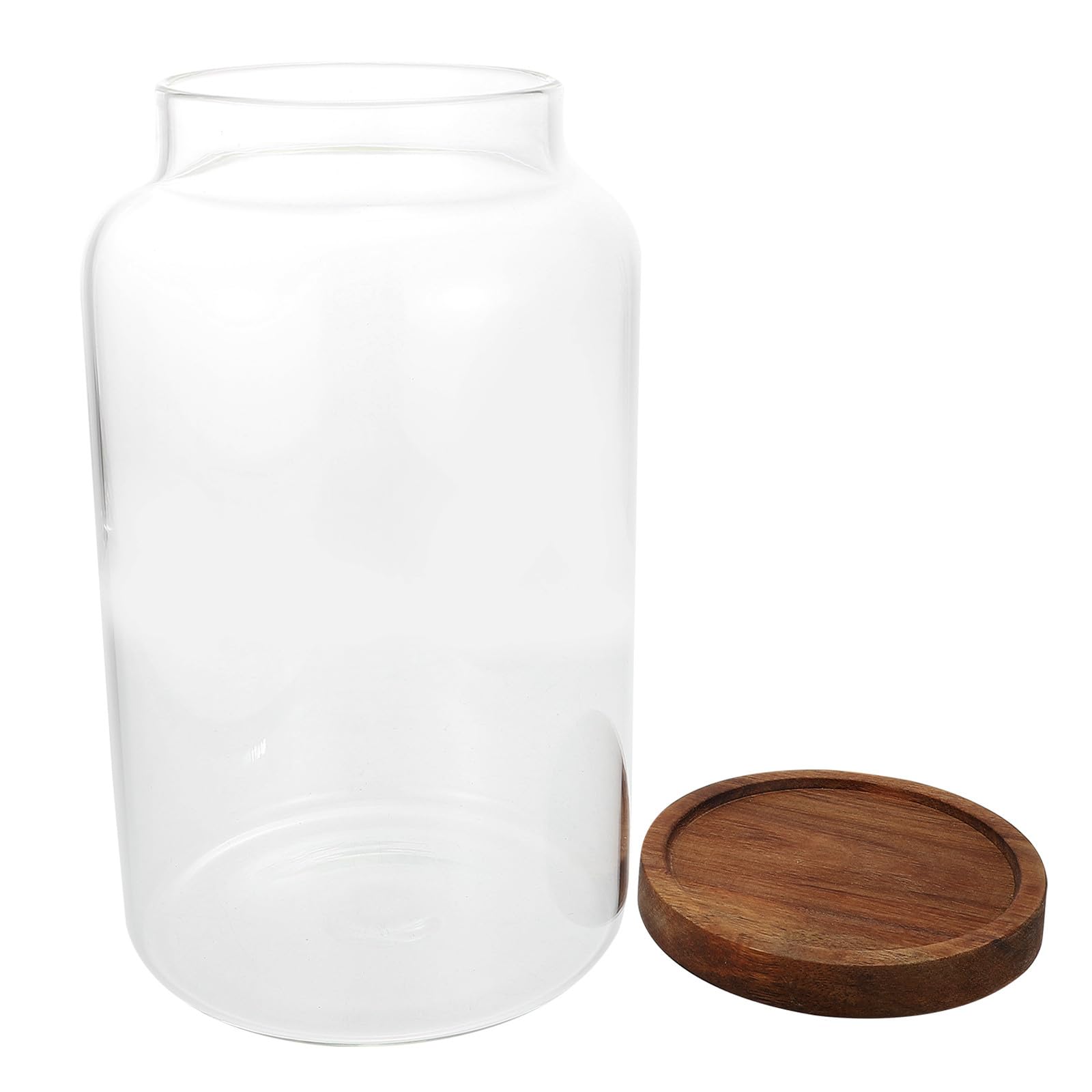 DOITOOL Lagerbehälter zur Aufbewahrung und Feuchtigkeitsschutz 2,8l Luftdichter Glas mit Flachem Boden für Tee und Süßigkeiten in Küche und Schreibtisch