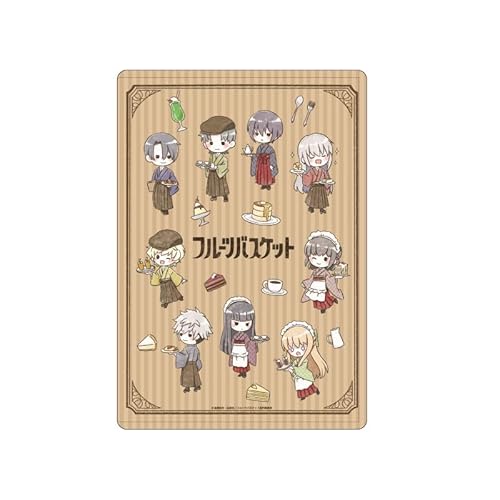 A3 フルーツバスケット 10 散りばめデザインB[レトロアートイラスト] キャラクリアケース