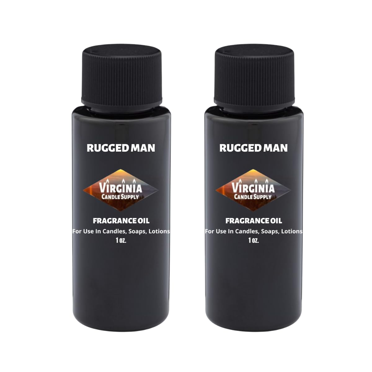 Rugged Man Fragrance Oil (2 oz Bottle) for Candle Making, Soap Making, Tart Making, Room Sprays, Lotions, Car Fresheners, Slime, Bath Bombs, Warmers……