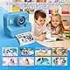 CONMRO Kinderkamera – 1080P Selfie-Kamera mit Sofortbildschirm, 2,4 Zoll, mit Druckpapier + 32 GB Karte, Spielzeug, Mädchen und Jungen, 3-14 Jahre (blau)