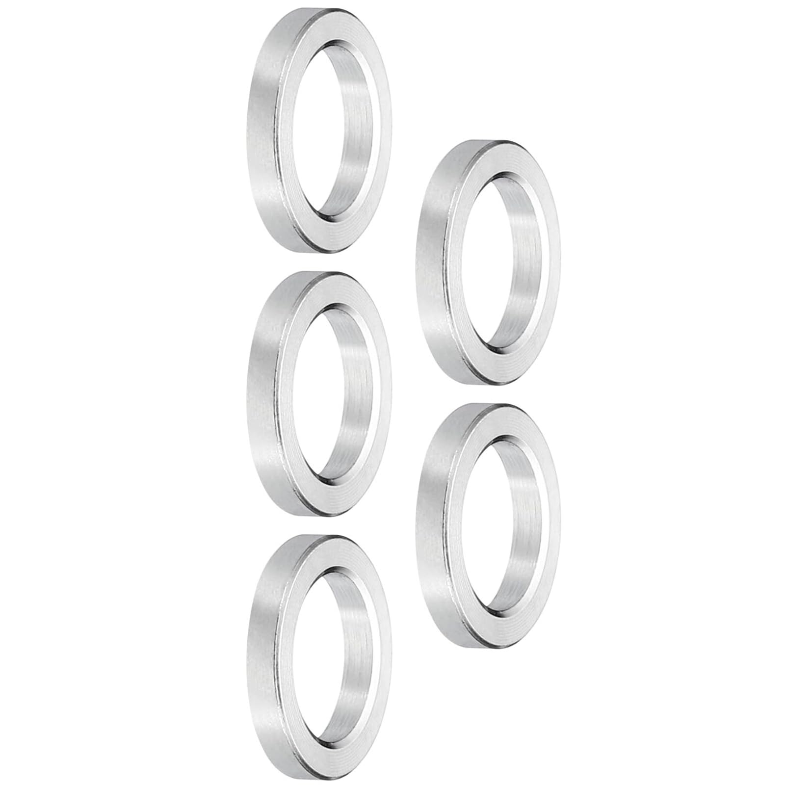 TOP-VIGOR 5Pcs M8 Aluminum Spacer, 8.2mm ID x 12mm OD x 2mm Length Metal Spacer