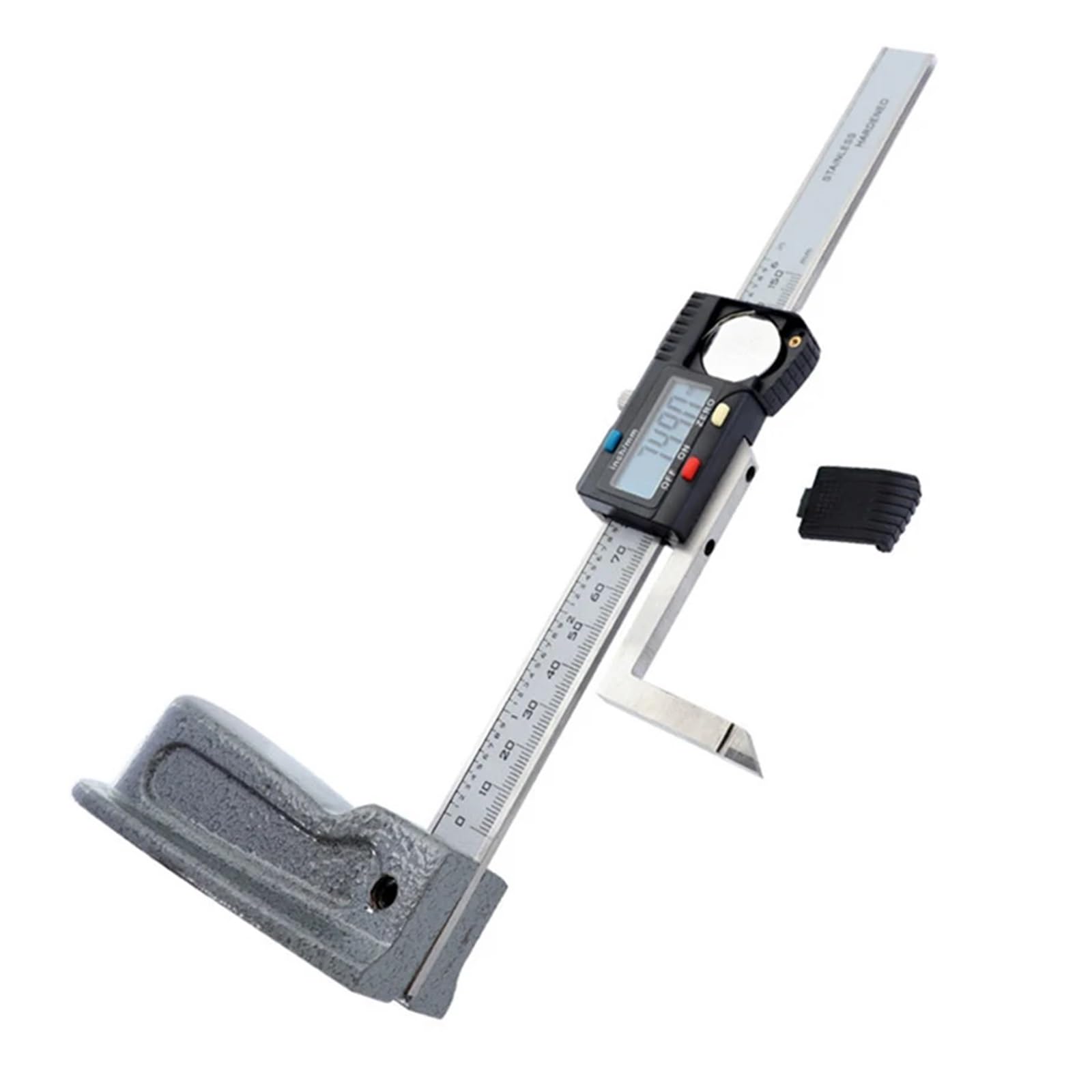 Calibrador de altura digital de 0 a 150 mm, calibrador electrónico for carpintería con puerto de salida de datos, 0,01 mm, conversión a pulgadas métricas