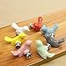 ESreake 10Pcs Bird Shape Ceramic Kids Drawer Knobs,Cute Cartoon Animal Cabinet knobs with 2 Kinds Screws,Baby Boys Girls Dove Knobs Handles Pulls for Drawer Cupboard Dresser Bookcase (10, Bird-Pink)