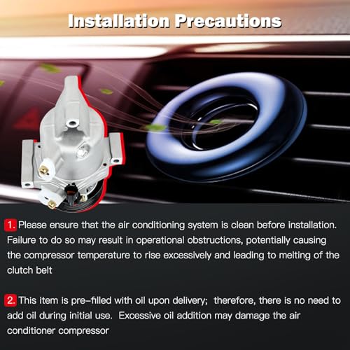 Image of Air Conditioning Compressor Compatible for Nissan Juke March Micra 1.6L