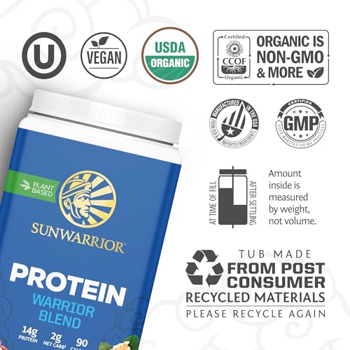 Image of Organic Plant Based Protein Powder | Vegan Organic Protein Powder with BCAA Amino Acids & Hemp Seed Pea Blend | Non-GMO Soy Dairy Filler & Gluten Free (Chocolate Peanut Butter, 30 Servings)