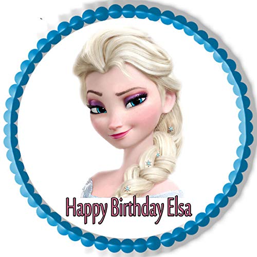 Elsa Face (Nr2) - Edible Cake Topper - 7.5" round