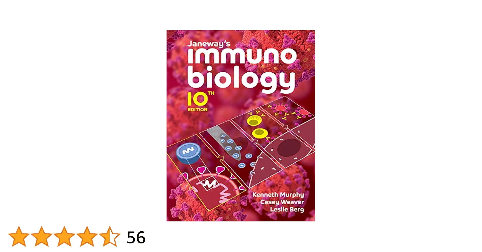 医学書　Janeway’s Immunobiology 9th edition Janeway's Immunobiology, 9th Edition, by Casey Weaver and