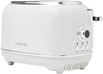 Haden Heritage 76018 Stainless Steel 900W Retro Toaster 2 Slice Wide Slot w/Removable Crumb Tray and Settings, Ivory/White Toasters w/Adjustable Browning Control, Smart Toaster