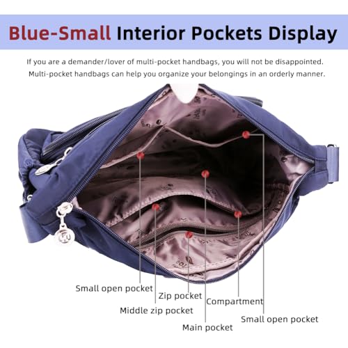 image for MINTEGRA Women Shoulder Handbag Roomy Multiple Pockets Bag Ladies Cros