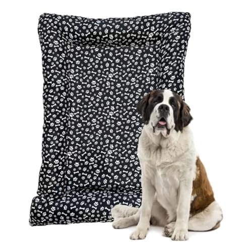 Colchonete Cama Caminha Impermeável Para Pet Cães Gatos Extra Grande Preto