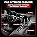 Carfidant Car Interior and Upholstery Cleaner - Deep Clean Car Seats and Leather - Safe All-in-One Spray for Leather, Fabric, Plastic, Vinyl, Rubber - 18oz Car Cleaning Kit with Towel
