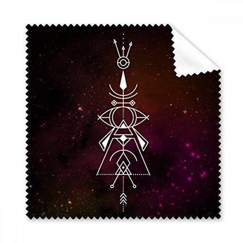 Nettoyant écran téléphone sans traces avec le tissu lunettes Univers géométrique 5pcs