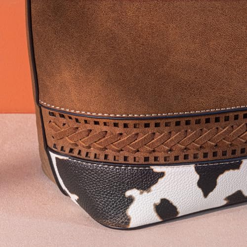 Image of Montana West Woven Tote Bags for Women Purses and Handbags with Back Zipper Pocket