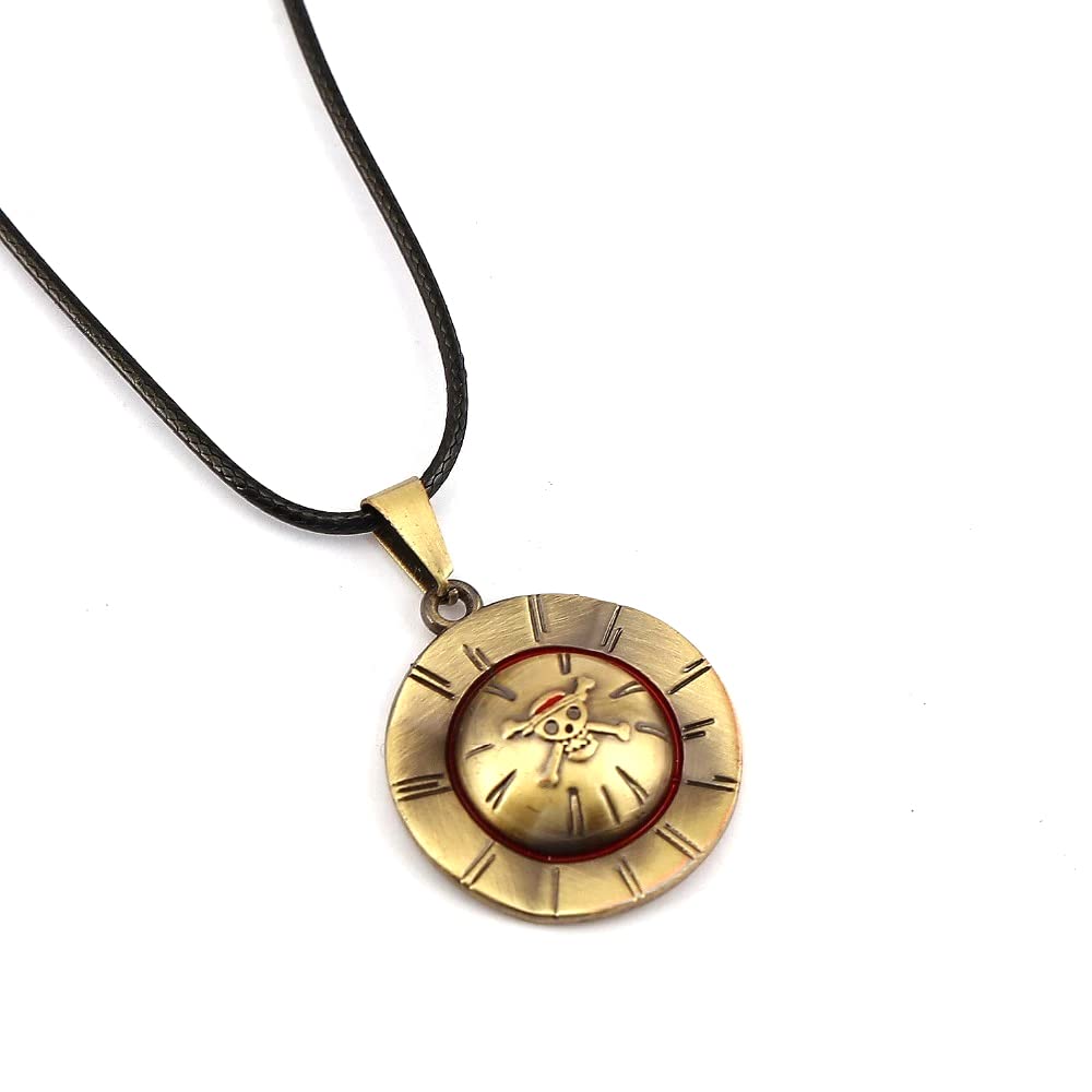 RVM Jewels One Piece Anime Luffy Skeleton Straw Ace Hat Pendant Necklace Fashion Jewellery Accessory for Men and Women (B0B15LVXYG) Amazon Price History, Amazon Price Tracker