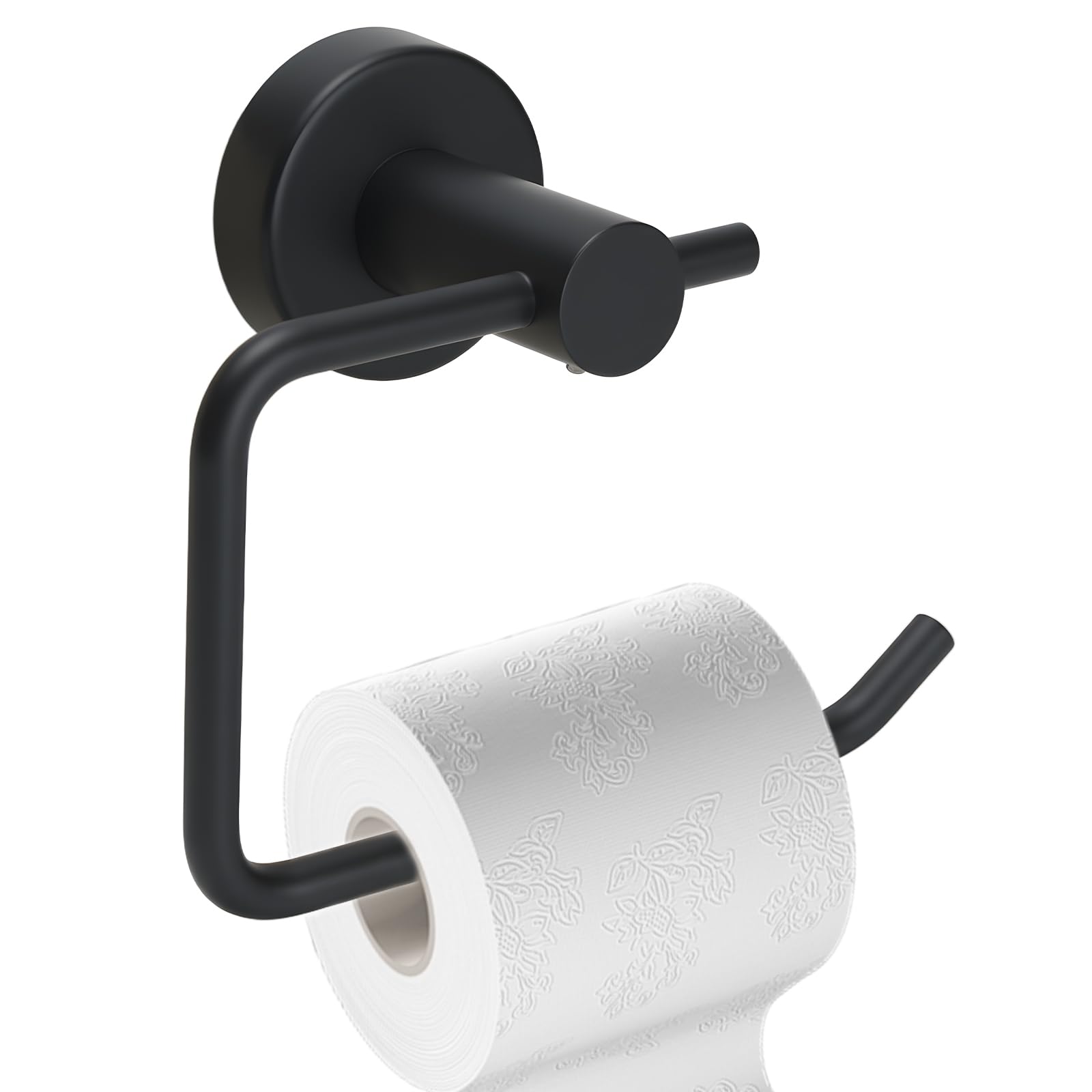 Brushed Silver Toilet Paper Holder, Stainless Steel Toilet Roll Holder Wall Mounted with Drill Installation, Fingerprint-Resistant & Rustproof Bathroom Tissue Holder — Amazon image 8
