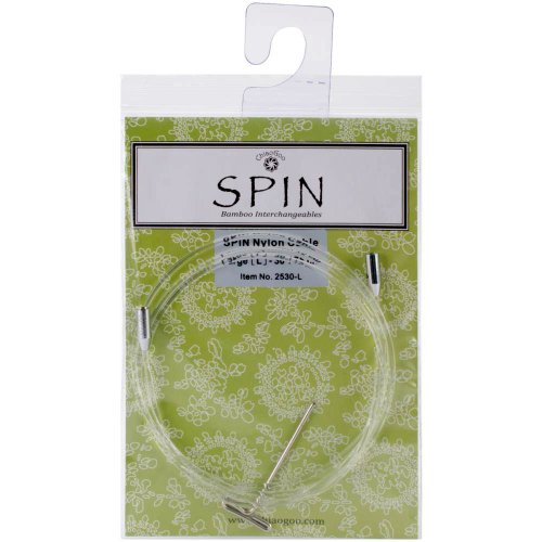 ChiaoGoo Cable 22 inch (55cm) with Key for Spin Bamboo Interchangeable Large Knitting Needle Set 2522-L