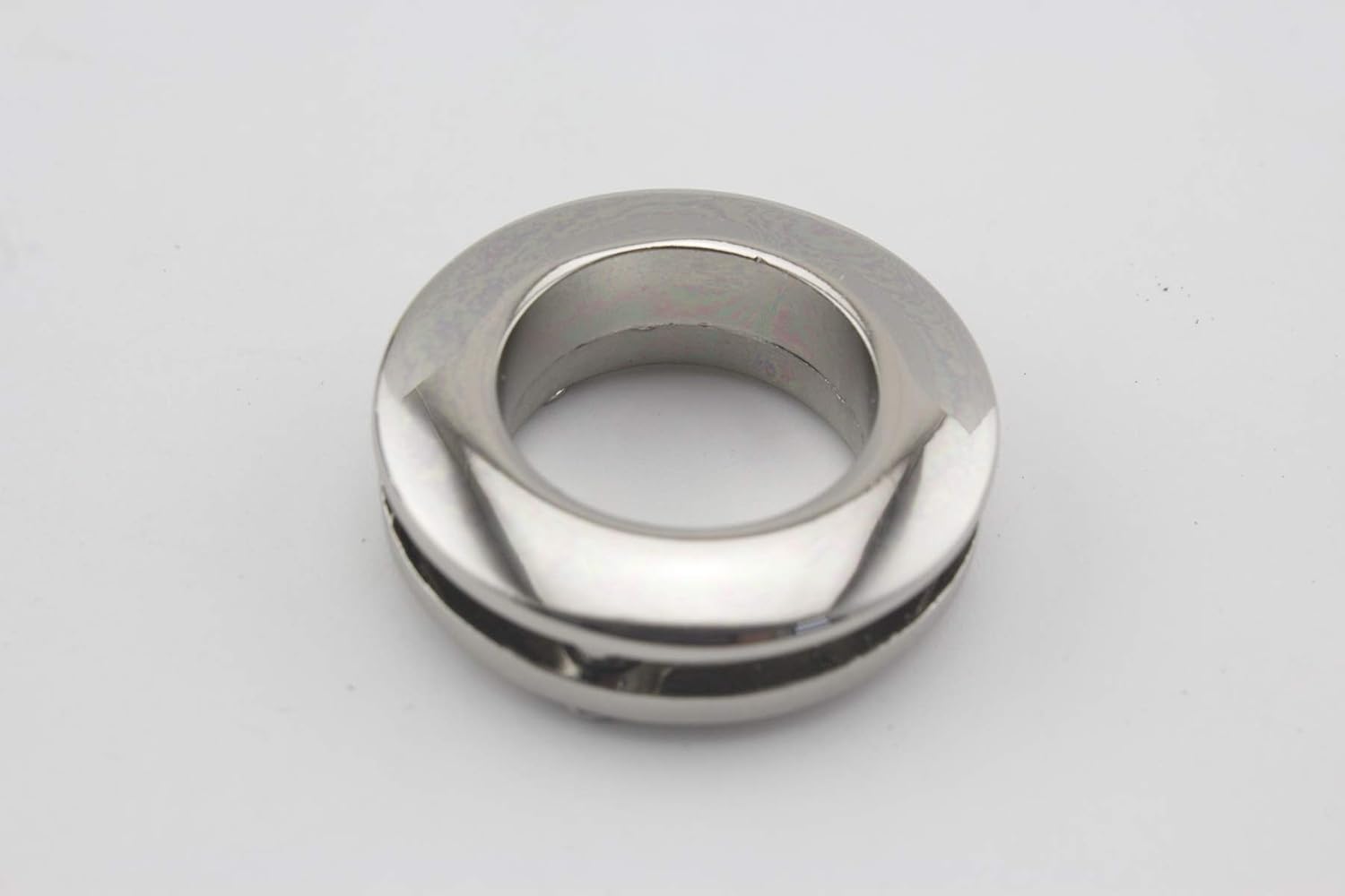 3dancraftit Zinc Alloying Round Screw in Eyelet Grommet O Rings Purse Loop Handle Connectors Easy Installation Inner Diameter 5/8 Inch / 15mm Nickel E38