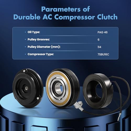 Image of ECCPP AC Compressor Clutch Kit for Lexus LS430 V8 4.3L 2001-2003