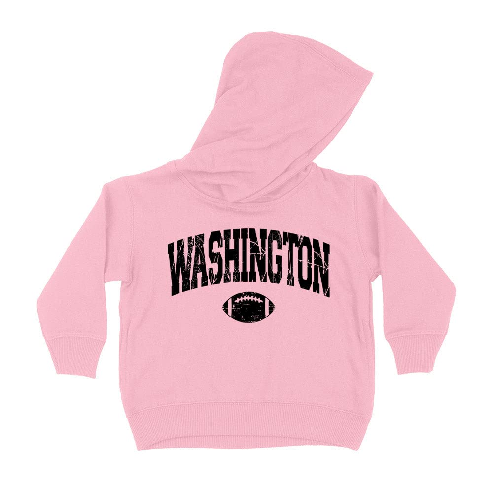 Football Washington Collegiate Kids Hoodie Sweatshirt Toddler 5T Light Pink