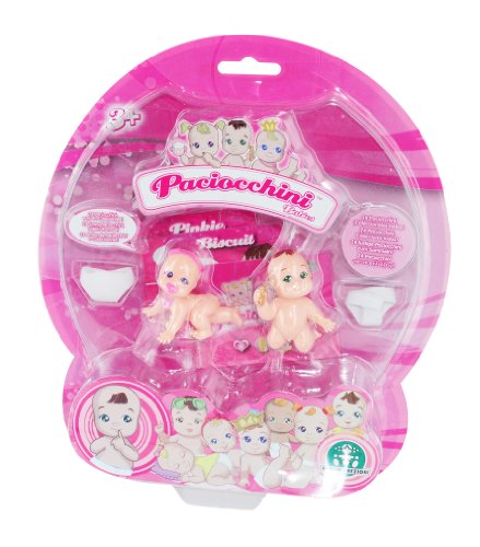 Descrizione prodotto: 24 gemelli cuccioli di 5 cm da collezionare. Ha l' interno del blister: 2 Paciocchini, 2 strati, 2 carte d' identità, 1 leaflet. Scopre velocemente i nuovi bambino.