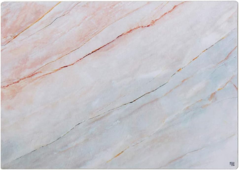 NessHome Neoprene Non-Slip Multi Purpose Desk Pad, 25"x17" (Aurora Marble)