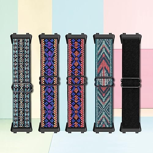 KONEE pasek kompatybilny z Huawei Band 8 nylonowy pleciony pasek kompatybilny z Huawei Band 8 - czarny