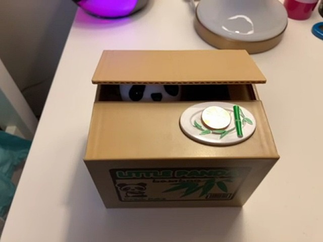 Uonlytech Tirelire Panda En Vinyle Incassable 1 Pièce Tirelire Mignonne