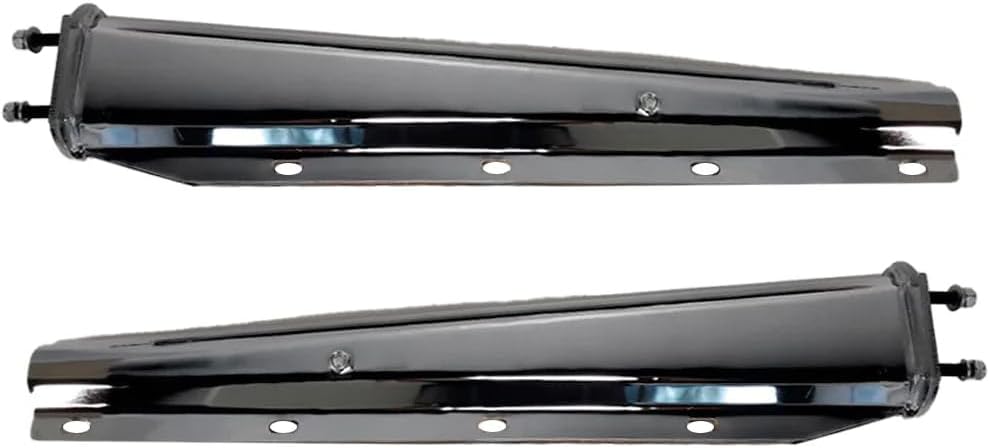 Fortpro 30" Chrome Spring Loaded Mud Flap Hanger Pair - 2.5" Bolt Spacing for Semi Trucks | F245691