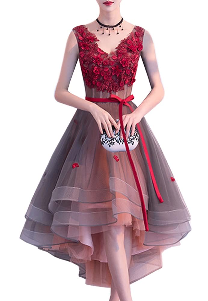 ビジューの美しい チュールイブニングドレス♩.• Amazon | [JINZUOMA] レディース イブニングドレス 宴会ドレス
