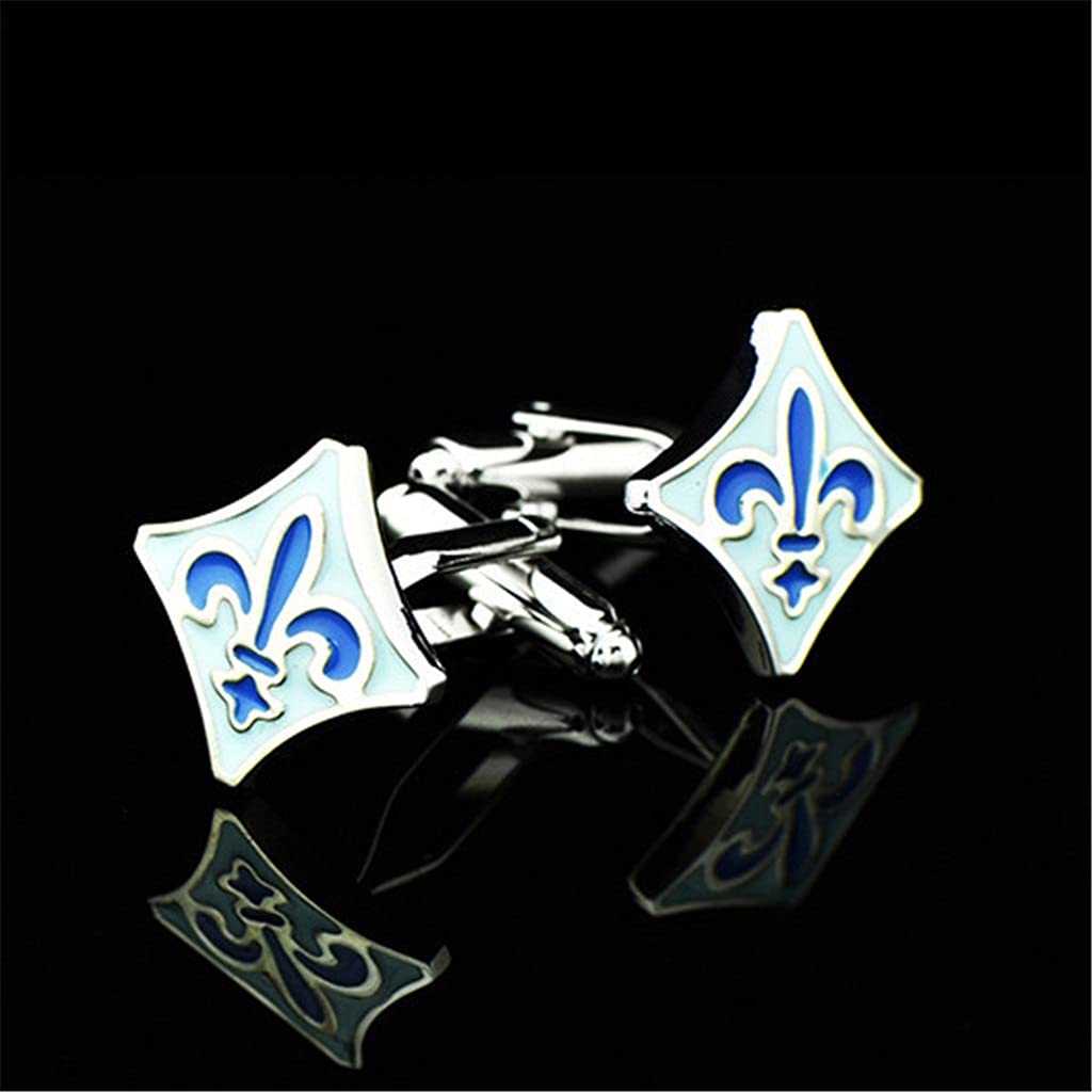 Gemelli per uomo, gemelli blu, regalo per la festa del papà, amanti, amici, anniversari di matrimonio, compleanni