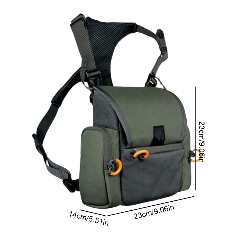 Arnés Fora Prismáticos, Arnés Ajustable Fora Prismáticos con Funda Impermeable Fora Lluvia y Bolsa Impermeable Fora Medidor de Distancia, Estuche Grande Fora Prismáticos Fora Caza
