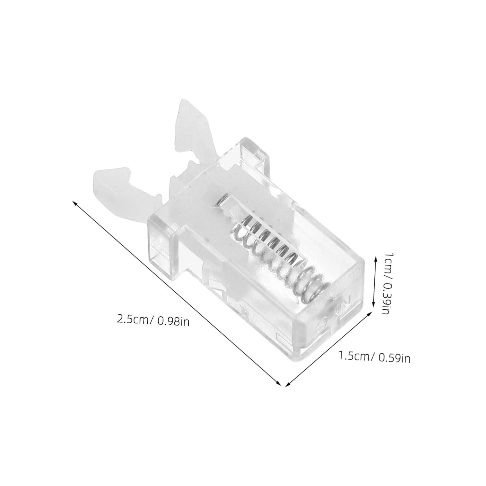 Cabilock 20pcs Spring Lock Latch for Trash Can Glasses Case and Toothpick Box Portable Garbage Bin Lid Lock Stylish and Versatile Locking for Home and Vehicle Use