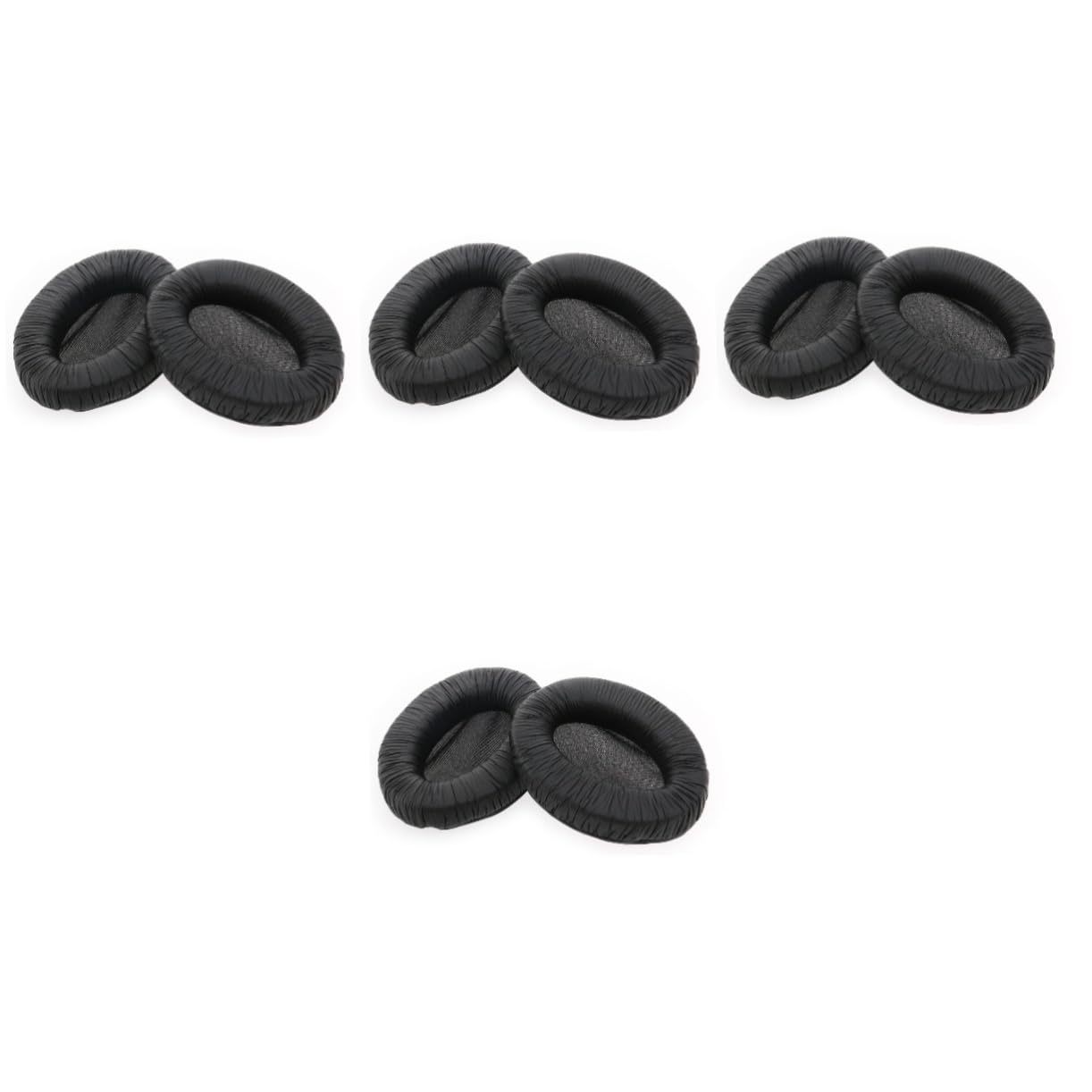 Hemobllo 4pezzi Cuscinetti Sostitutivi Per Cuffie Pro Di Cuscinetti Auricolari Pu e Nero Comodi e Resistenti Migliorano Suono Bassoso