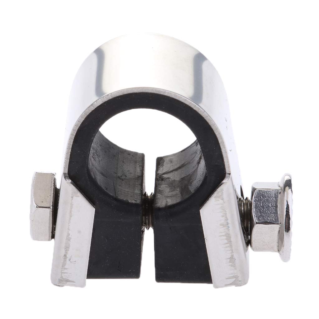 Motorcycle Chrome Speedo Clamp Gauge Rubber for 7/8'' 22mm 1'' 25mm Handlebar Mounting Bracket