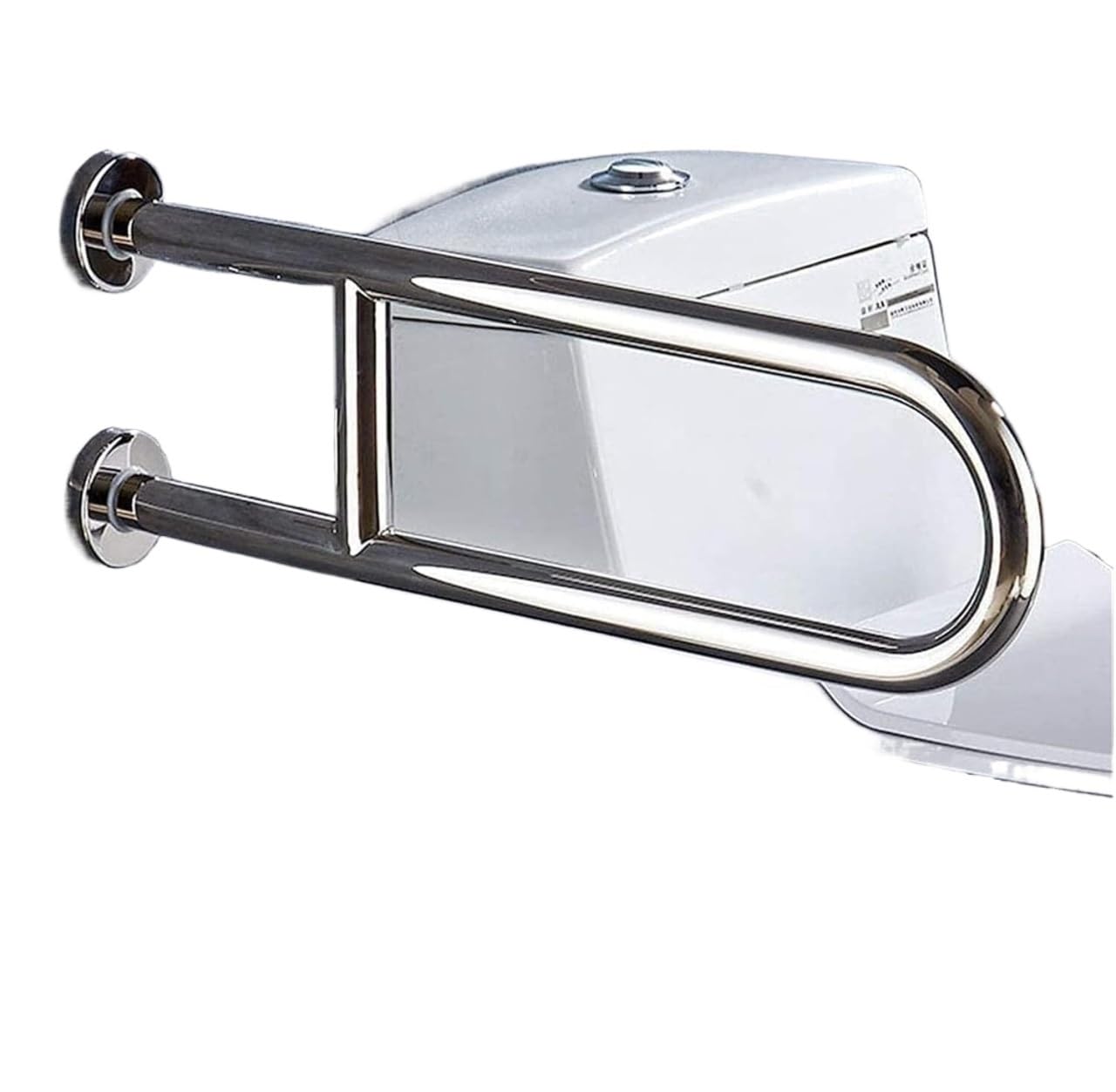 pasamanos pasamanos para baño Barras de apoyo Barra de apoyo de acero inoxidable en forma de U, barra de apoyo for baño de cromo pulido, riel de soporte montado en la pared, asistencia for inodoro for