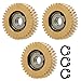 Alomejor 3 PCS Electric Gears Light Weight 38mm Copper Motor Gear Set for Scooter