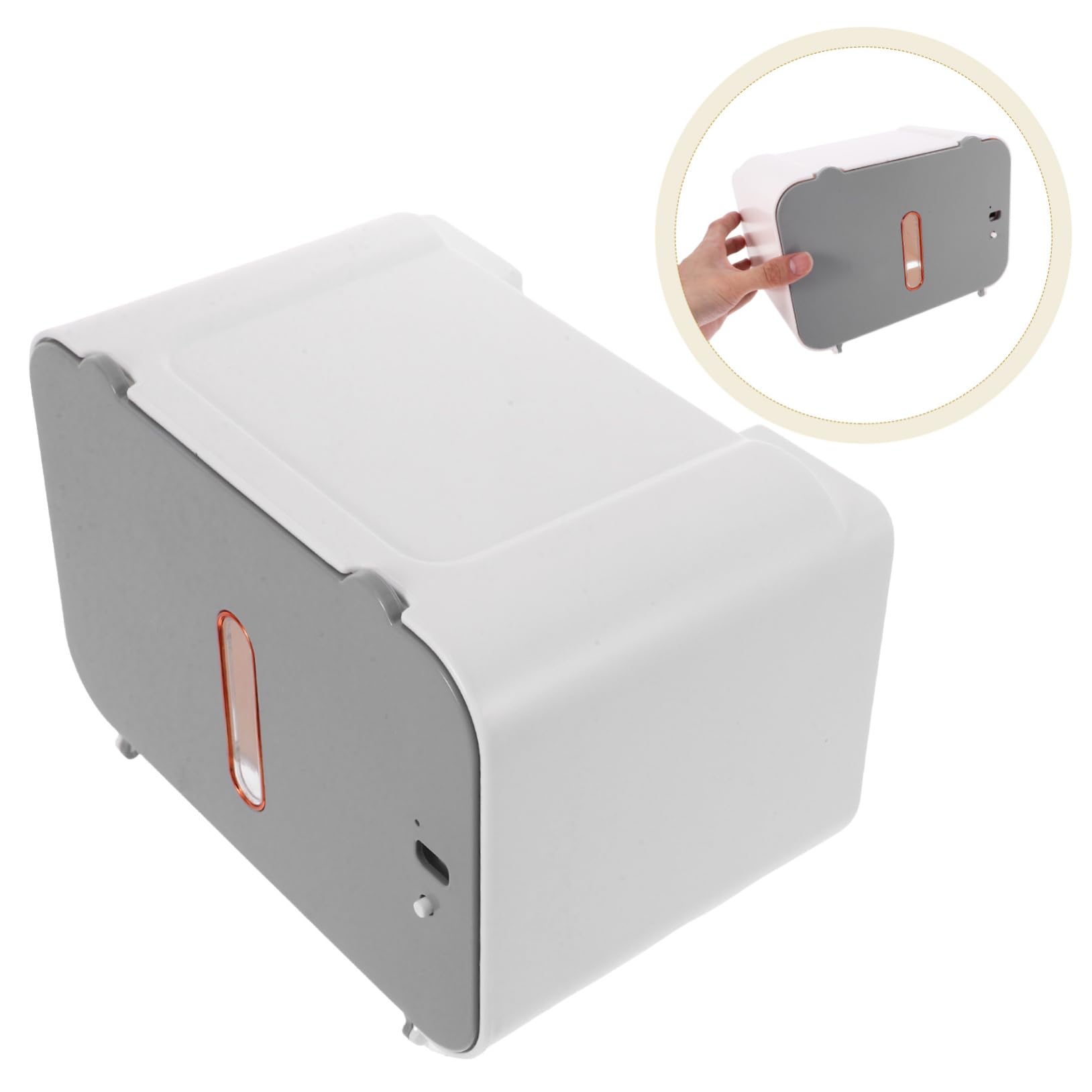 Gadpiparty Distributore Automatico di Asciugamani di Carta senza Contatto, Montaggio a Parete senza Forare, per Cucina e Bagno, in Abs e Metallo
