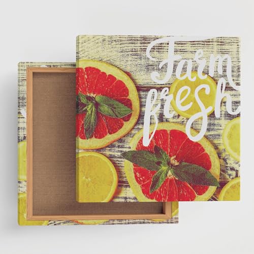 �t���[�c ���R �A�[�g�p�l�� 15cm × 15cm S�T�C�Y ���{�� �|�X�^�[ ������� �C���e���A �͗l�ւ� ���r���O ���� �I�����W �J�t�F �|�b�v �t�@�u���b�N�p�l�� pop-1611-001-S